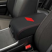 Vista 1 de Funda de consola central para Dodge Charger Accesorios 2011-2021 2022 2023 para Chrysler 300 2015-2022 Funda de cuero para reposabrazos de consola