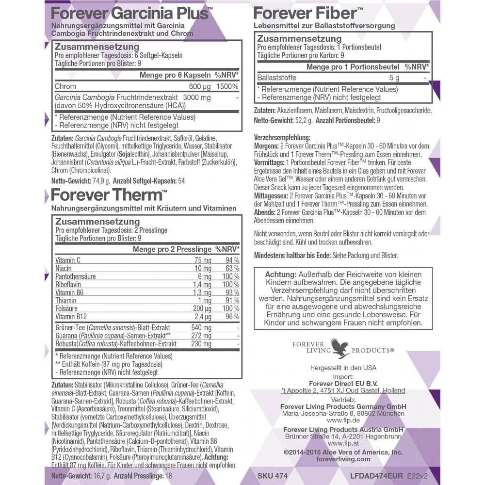 Forever C9 Chocolate - 9-Tage Körperreinigungsprogramm, gesundes Abnehmen, mit Schokolade-Geschmack, wichtigen Vitaminen und Spurenelementen (1 Paket für 9 Tage)