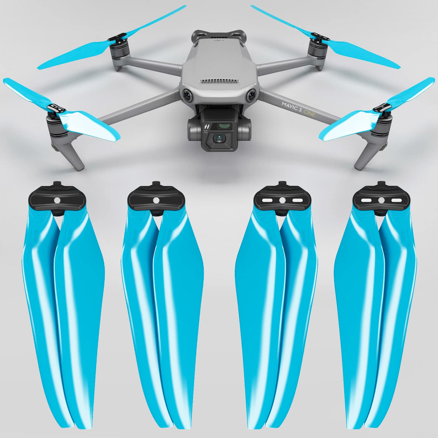 Hélices Master Airscrew Pour DJI Mavic 3 - Rouge - Plus Silencieuses Et +5% D'autonomie