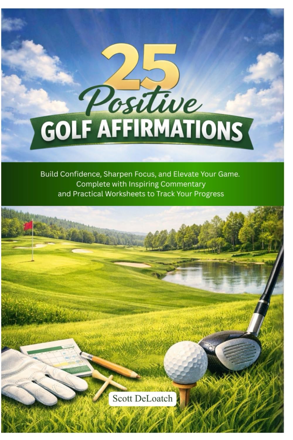 25 Positive Golf Affirmations: Build Confidence, SSharpen Focus, and Elevate Your Game. Complete with Inspiring Commentary and Practical Worksheets to Track Your Progress      Paperback – January 19, 2026