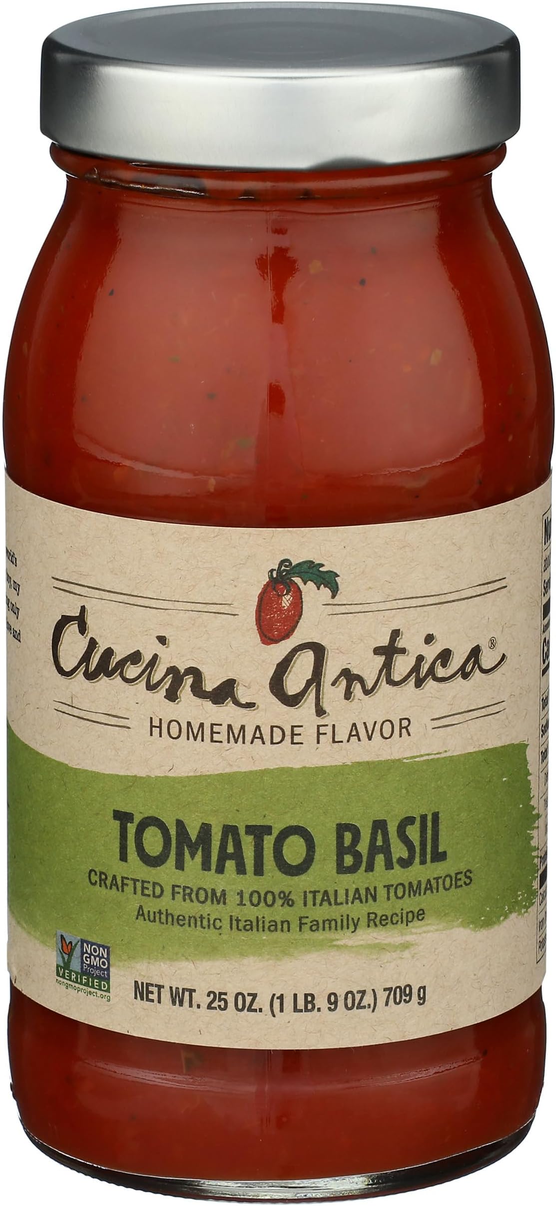 Cucina Antica Tomato Basil Sauce, 25 oz
