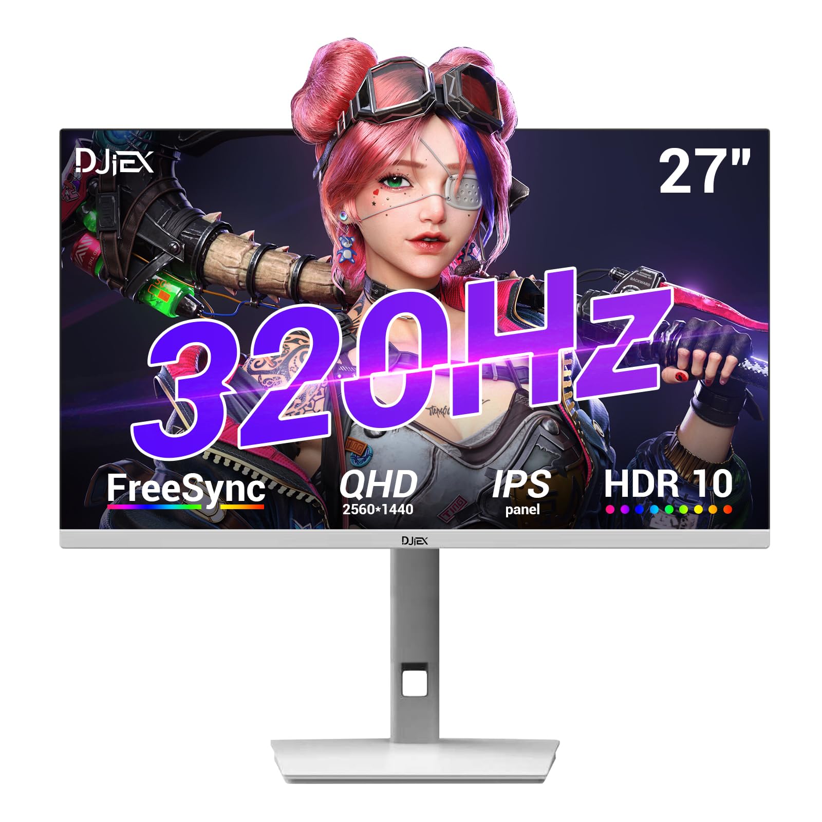 Amazon.com: DJiEX 27 Inch 320Hz Gaming Monitor, 2K QHD 2560 x