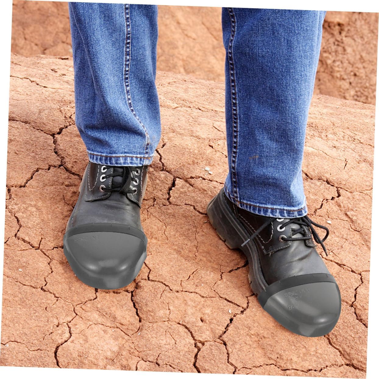Gatuida Covers for Safety Shoes Toe Protectors Metatarsal Guard Lightweight for Work Shoes