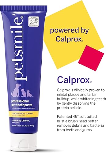 Miniatura 3 de Petsmile Pasta dental profesional para mascotas para gatos y perros, solo pasta de dientes aceptada por VOHC - Clínicamente probado para controlar