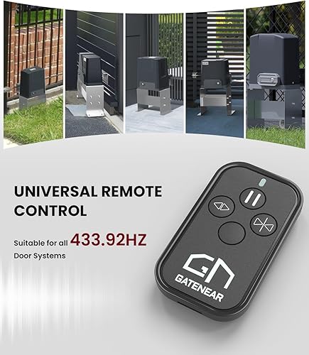 Miniatura 5 de GateNear Control remoto para abridor automático de puertas correderas, compatible con todos los sistemas de entrada de 433.92 Mhz, kit de seguridad