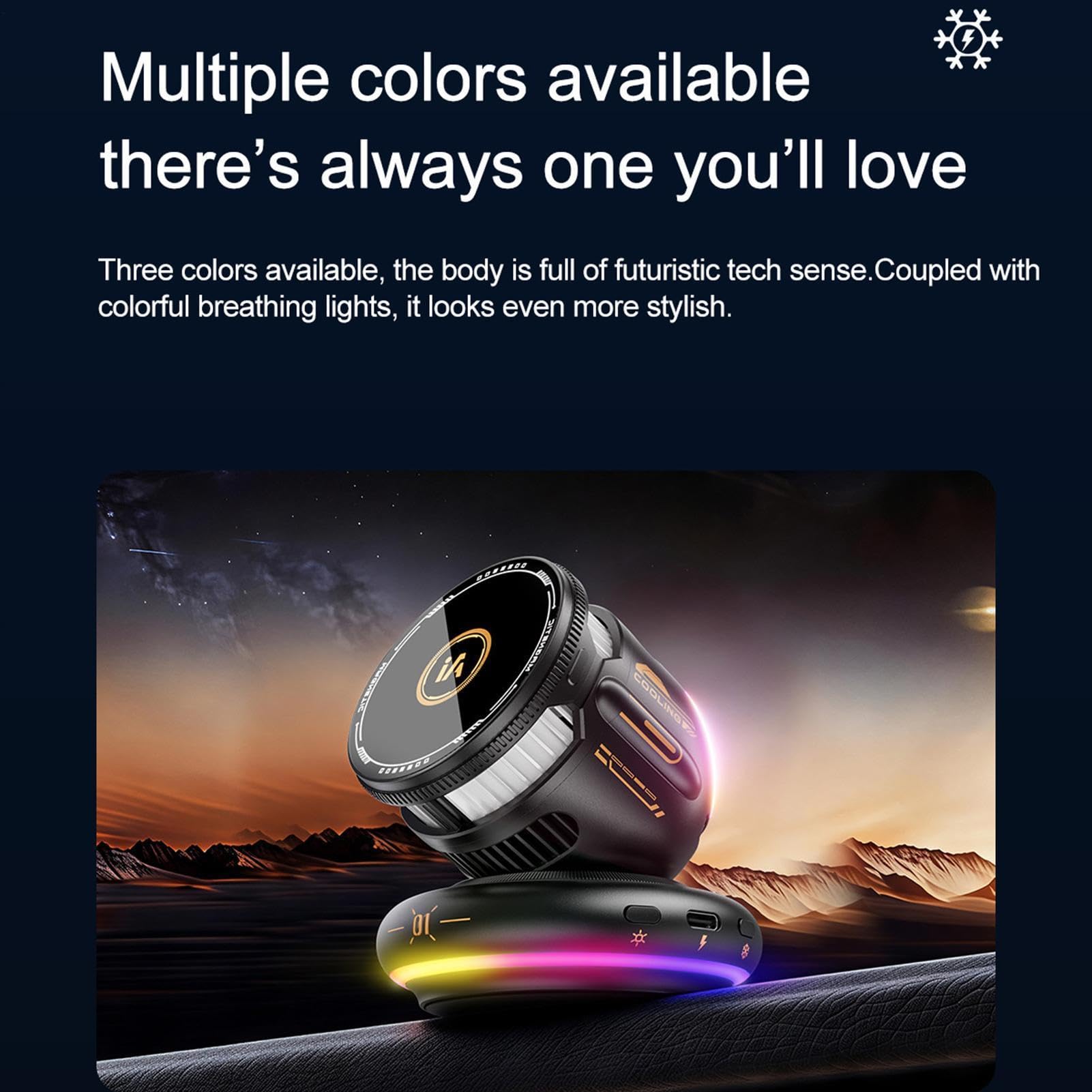 Soporte para teléfono de coche Giratorio 360° carga rápida con luces RGB y