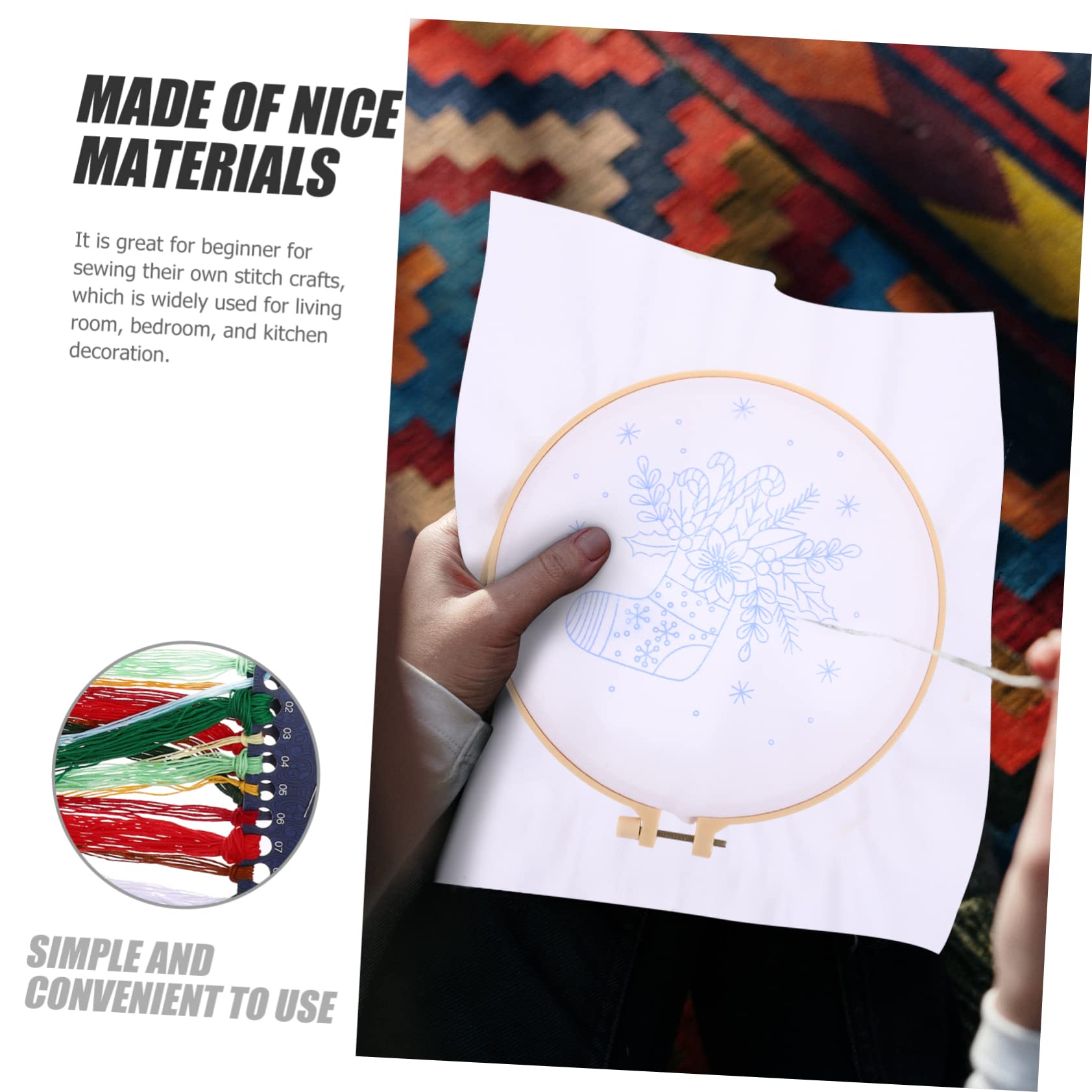 HAPINARY 8ensembles Kit De De Matériel De Pour Débutants Avec Cadre Parfait Pour Activités Familiales Festifs