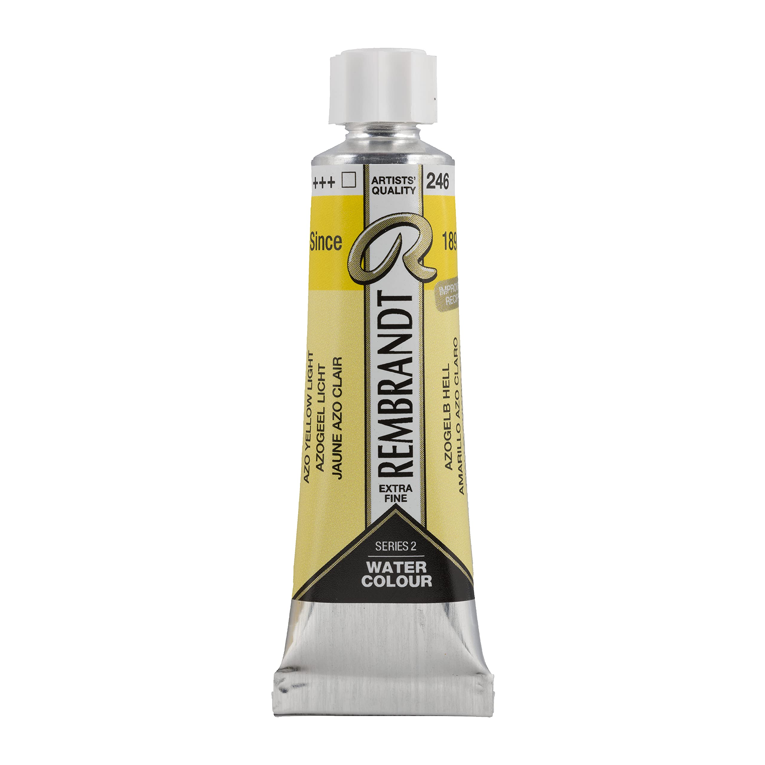 Rembrandt Watercolour Tube 10 ml Azo yellow light 246 (05012460) โ image 1