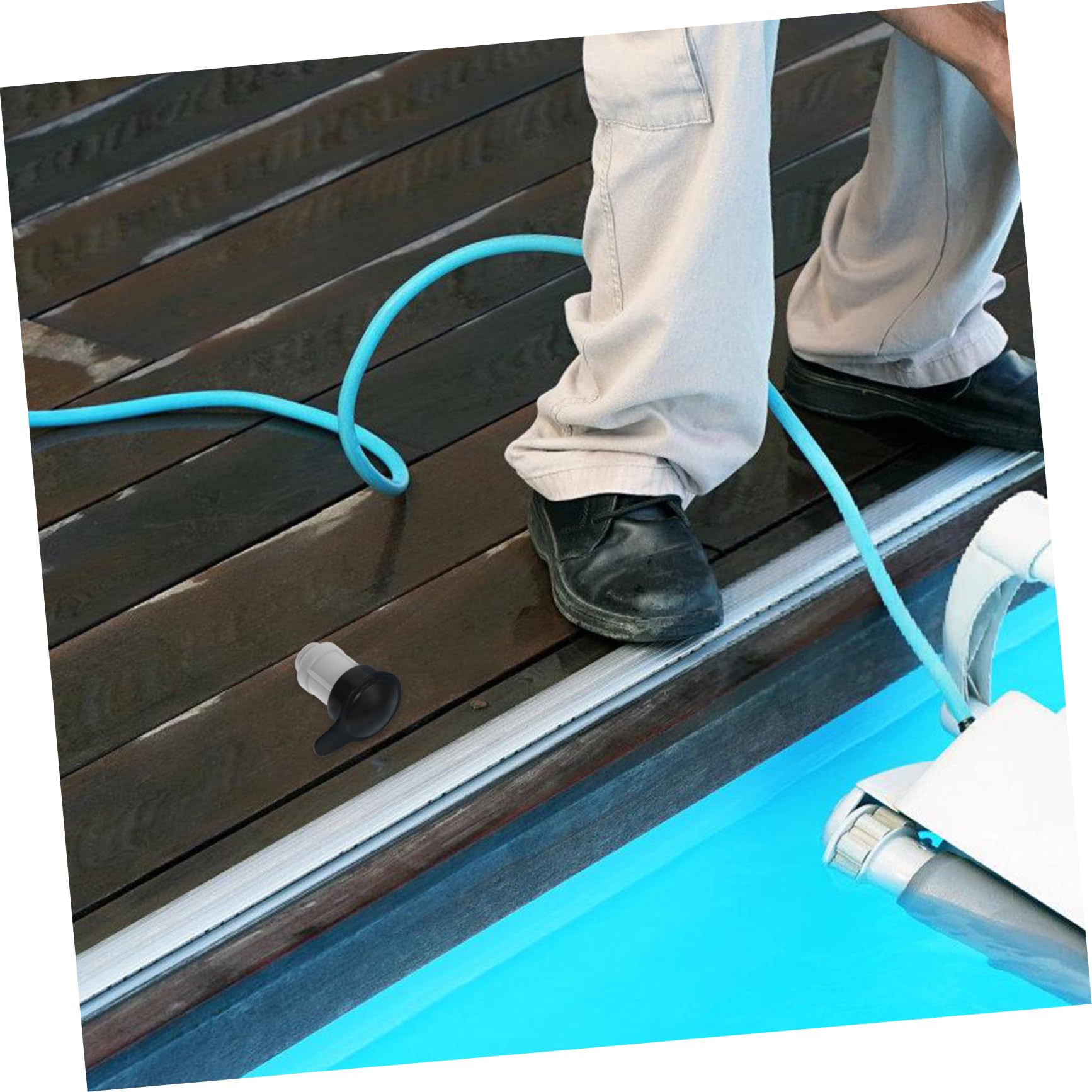 2 Pezzi Valvola Iniezione per Piscine Fuori con Adattatore Aria Compatibile Sostituzione Valvola Sfiato Installazione e Materiali Resistenti per Manutenzione