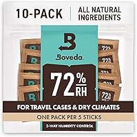 Vista 27 de Boveda For Seasoning Two-Way Humidity Control Packs – 84% RH to Season Wood Humidifier Boxes – Size 60 – 12 Pack – Individually Wrapped Seasoning