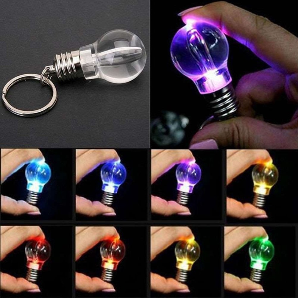SpirWoRchlan Night Light for Kids Nursery Lamp, Mini Color Changing LED Flashlight Light Bulb Lamp Key Ring Keychain Xmas Gift for Bedrooms, Children’s Room, Baby, Kids, Infants Nursery