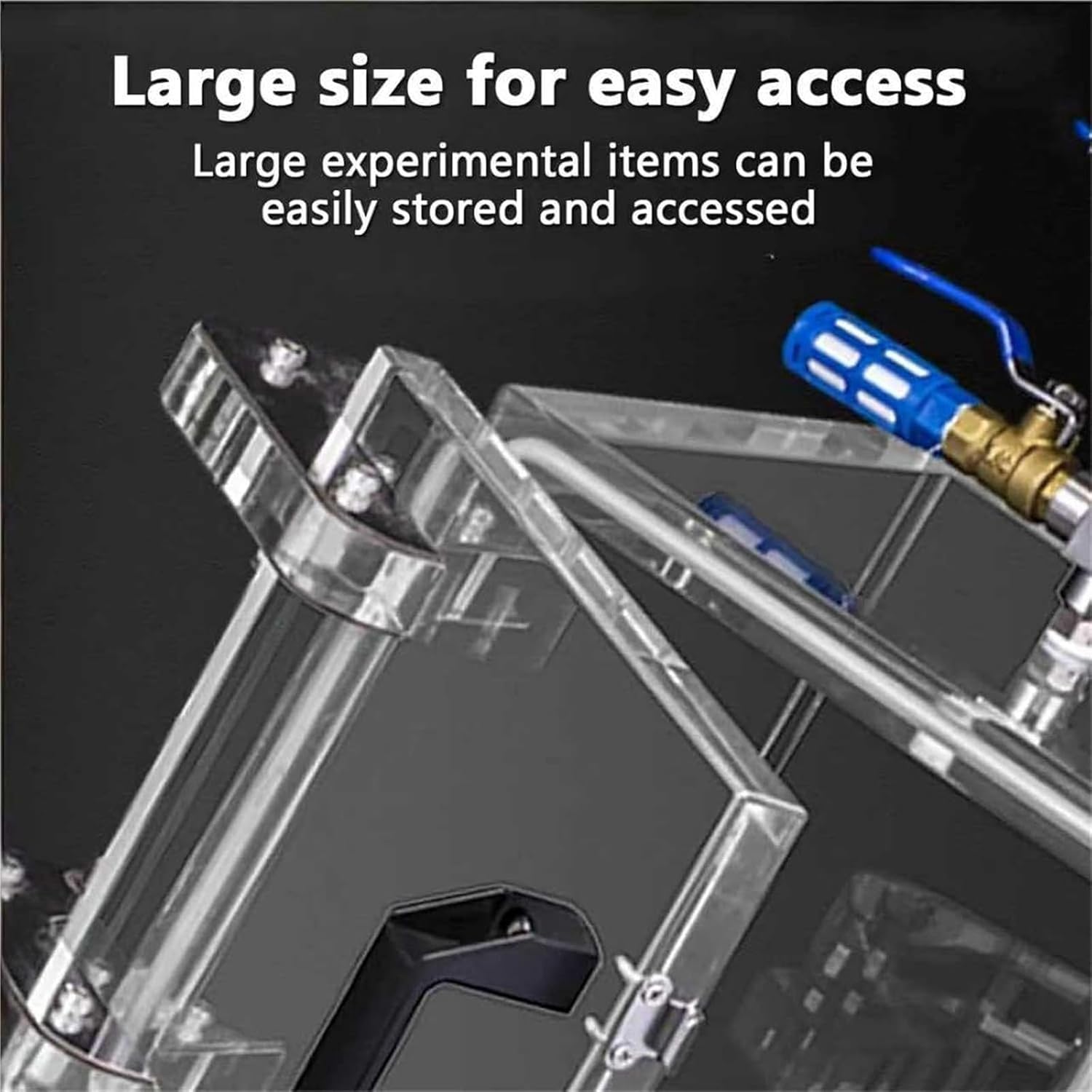 Acrylic Vacuum Degassing Chamber, Clear Degassing Box Kit with Pressure Gauge, Vacuum Desiccator Cabinet with 2 Way Valve, Strong Sealing, Rapid Ventilation, for Lab, Industrial Use(20cm)