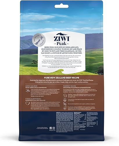 Miniatura 2 de ZIWI Peak Alimento para gatos secado al aire, totalmente natural, alto en proteínas, sin granos e ingredientes limitados con superalimentos (carne