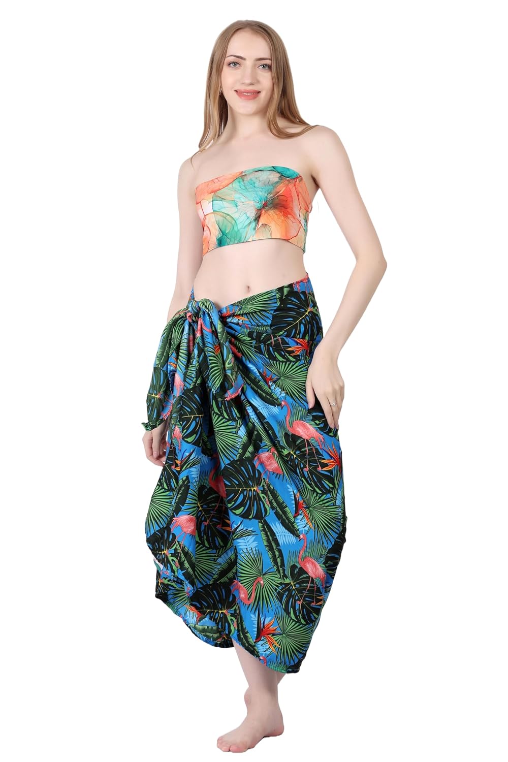 Celby Blue tropical Beach Coverups Sarongs For women Beach Wear Bikini Wrap - Review, Price and Buying Guide