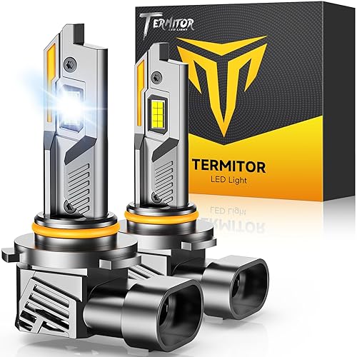 9012/HIR2 Light Bulbs, 90,000LM 15X Ultra-Bright 6500K, 360° Adjustable Quick