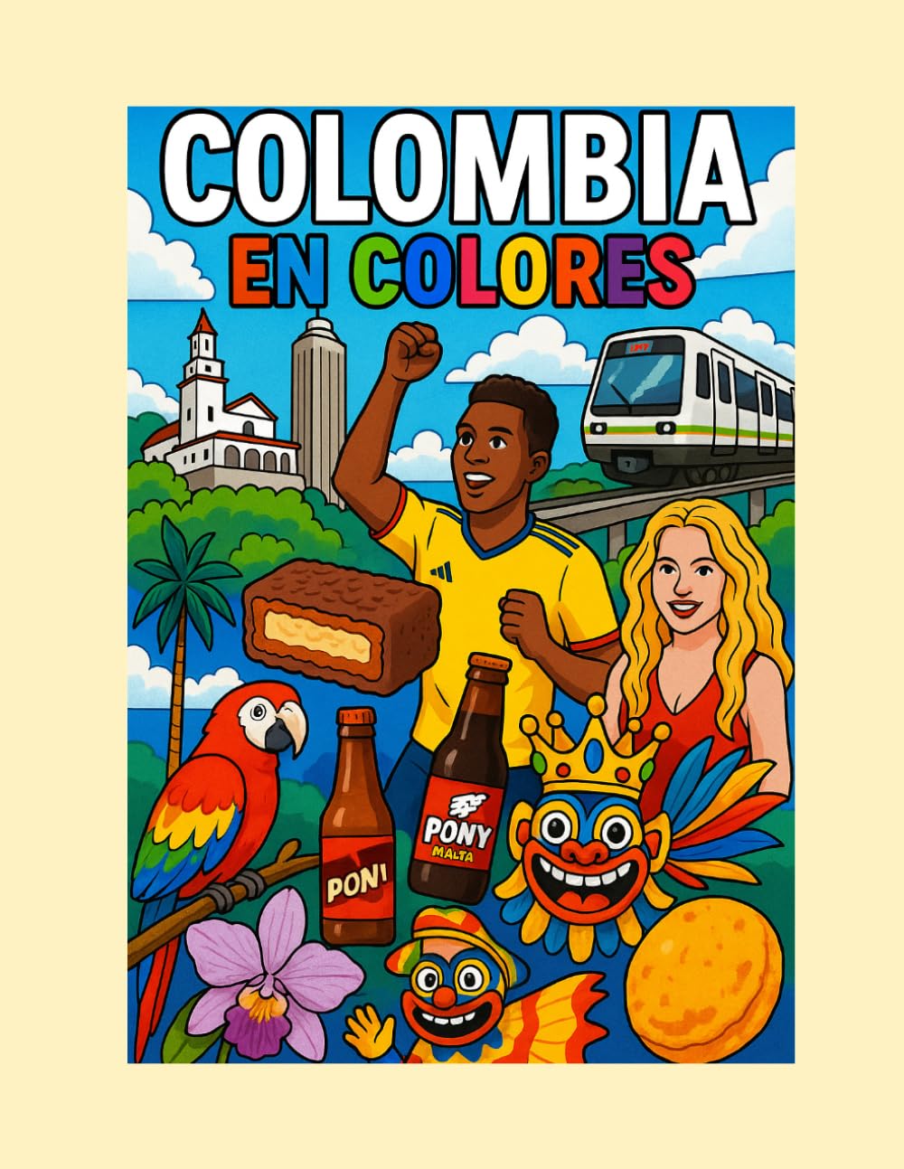 Colombia en Colores: Libro para Colorear con Paisajes, Animales y Tradiciones Colombianas (Países en Colores)