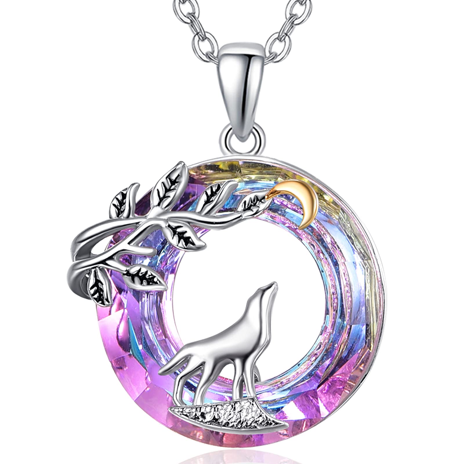 Sponsored Ad – Crystal Necklace 925 Sterling Silver Animal Crystals Pendant Birthday Jewellery Gifts for Women Ladies Girls