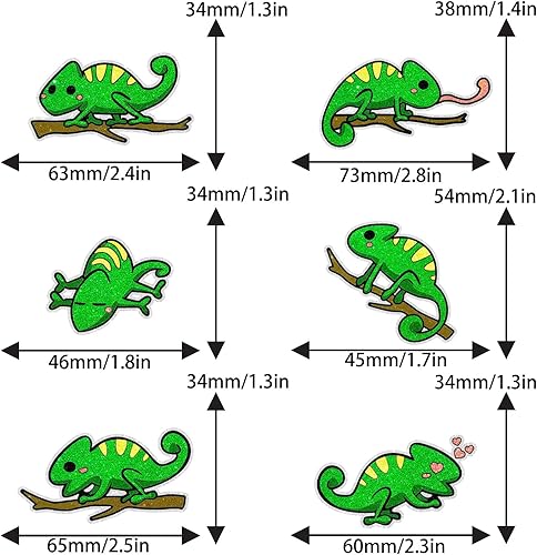 Miniatura 2 de Juego de adornos para cupcakes de postre de camaleón de dibujos animados, temática de reptiles, mascotas, baby shower, niños y niñas, decoración de