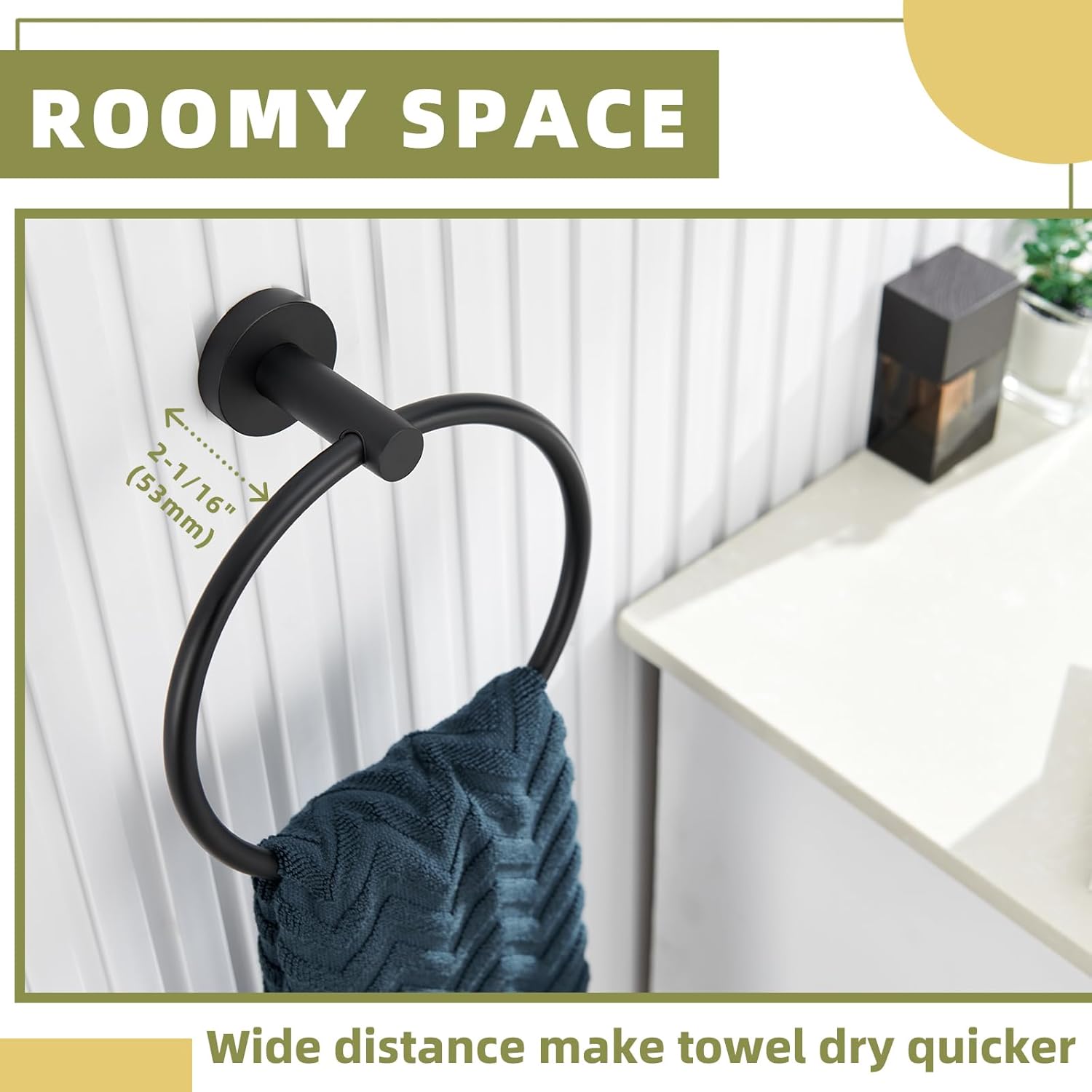 APLusee Matte Black Stainless Steel Bath Robe Towel Hook 4 Pack, 2 Pieces Bath Accessories Set Bundle, Wall Mount