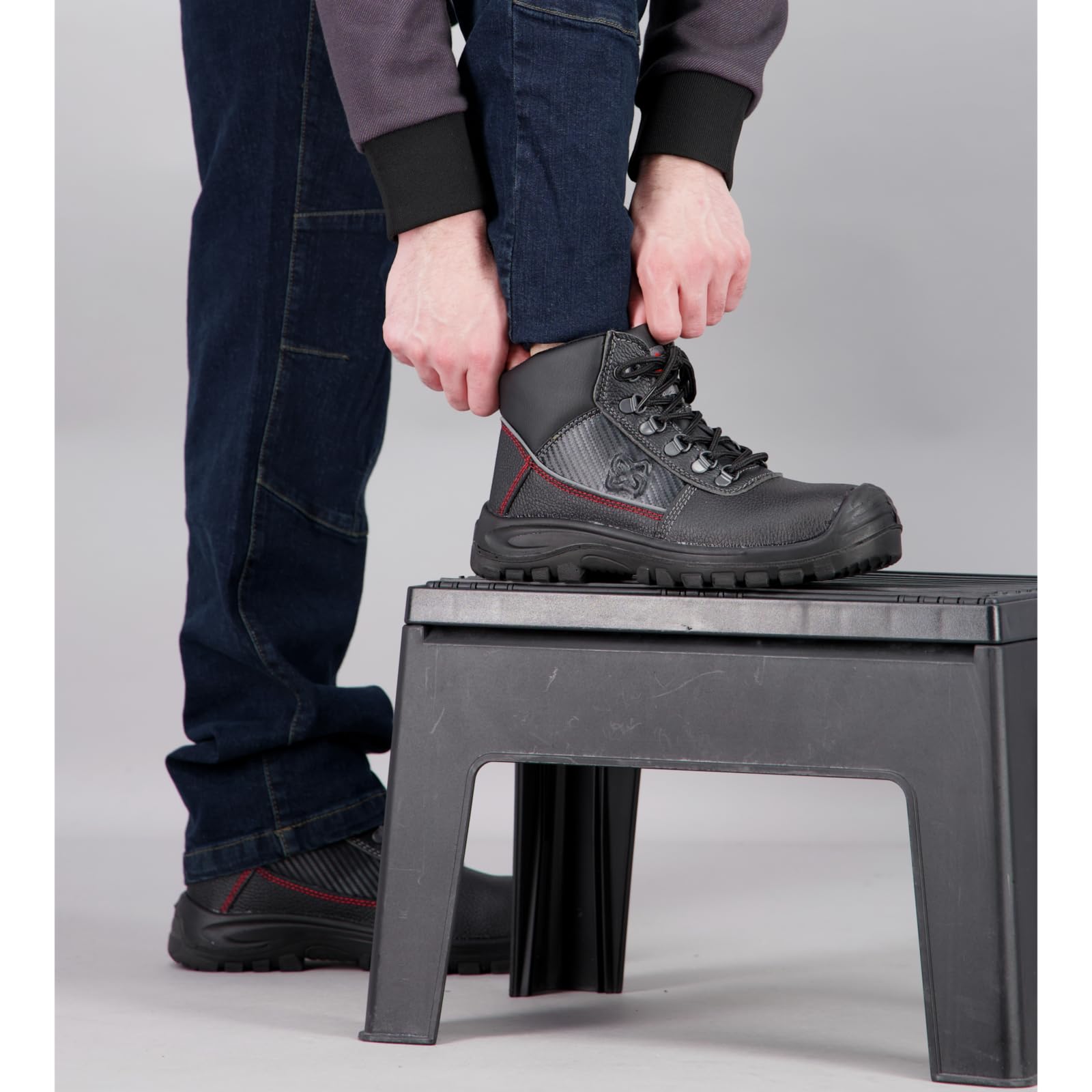 WÜRTH MODYF Chaussures de sécurité Hercules Montantes S3 SRC Noires Taille 45 Unisexe Travail Cuir Polyuréthane