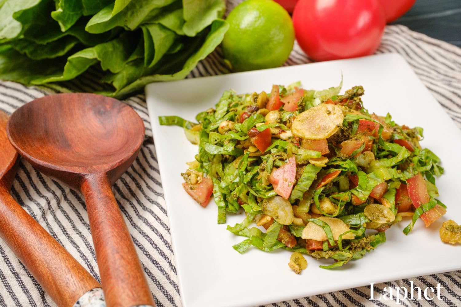 Laphet Knusper Mix – Topping | Haricots et cacahuètes épicés, riche en protéines, garniture de salade, collations, mélange de noix et de graines (150 g)