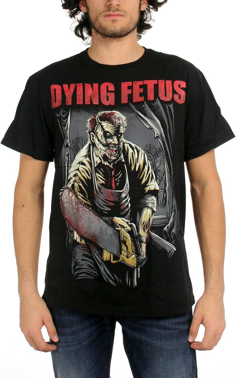 Dying Fetus - Mens Chainsaw Massacre T-Shirt in Black