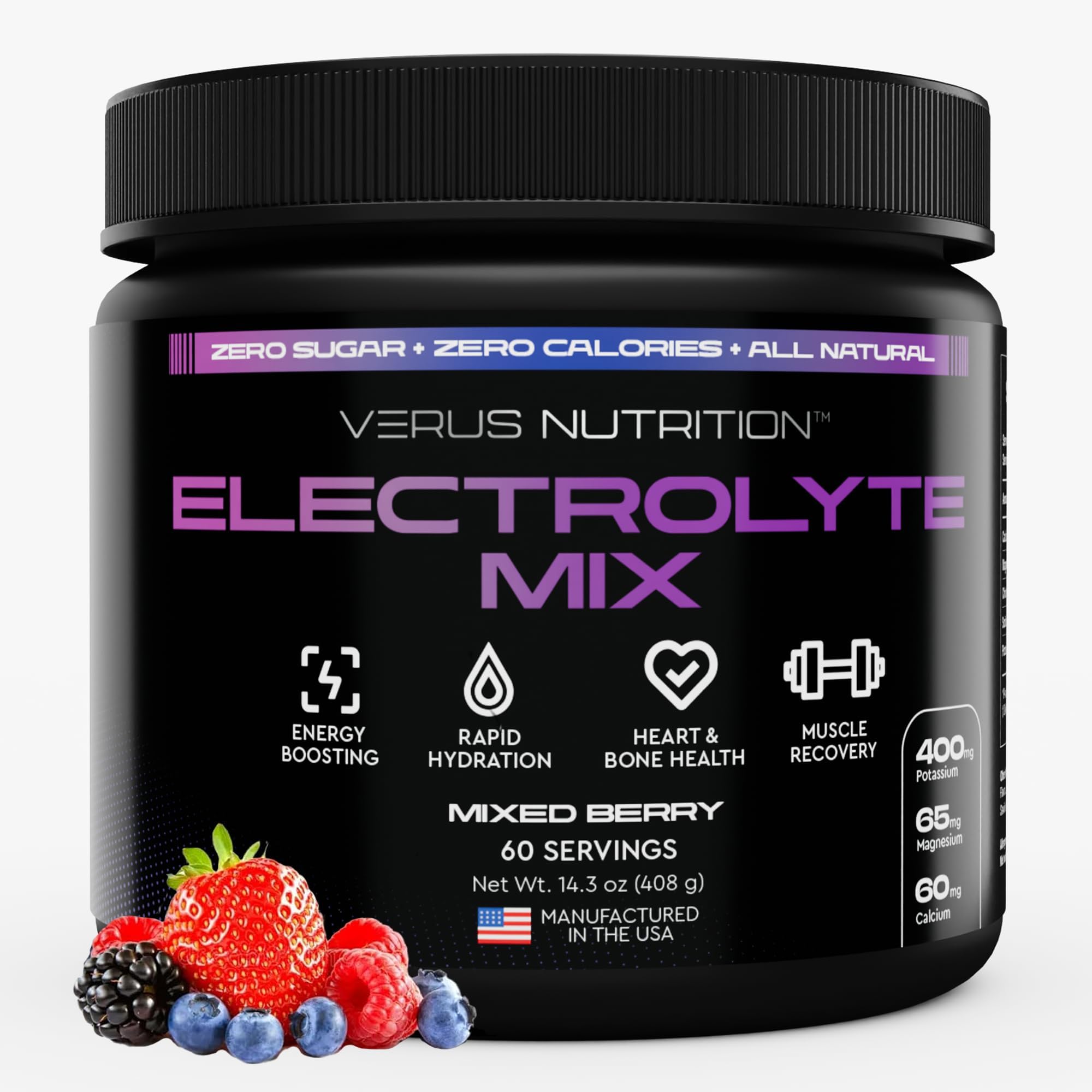 Miami Vice Electrolyte Powder, Zero Sugar, 60 Servings — Amazon image 13
