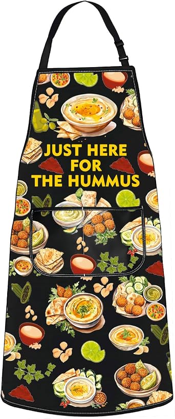 JNIAP Hummus Kitchen Apron Humus Lover Gift Lebanon Food Apron Middle Eastern Food Apron Arabic Cuisine Apron