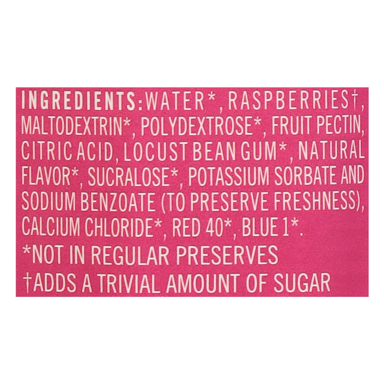 Polaner Sugar Free with Fiber, Seedless Raspberry Preserves, 13.5 Ounce (Pack of 4)