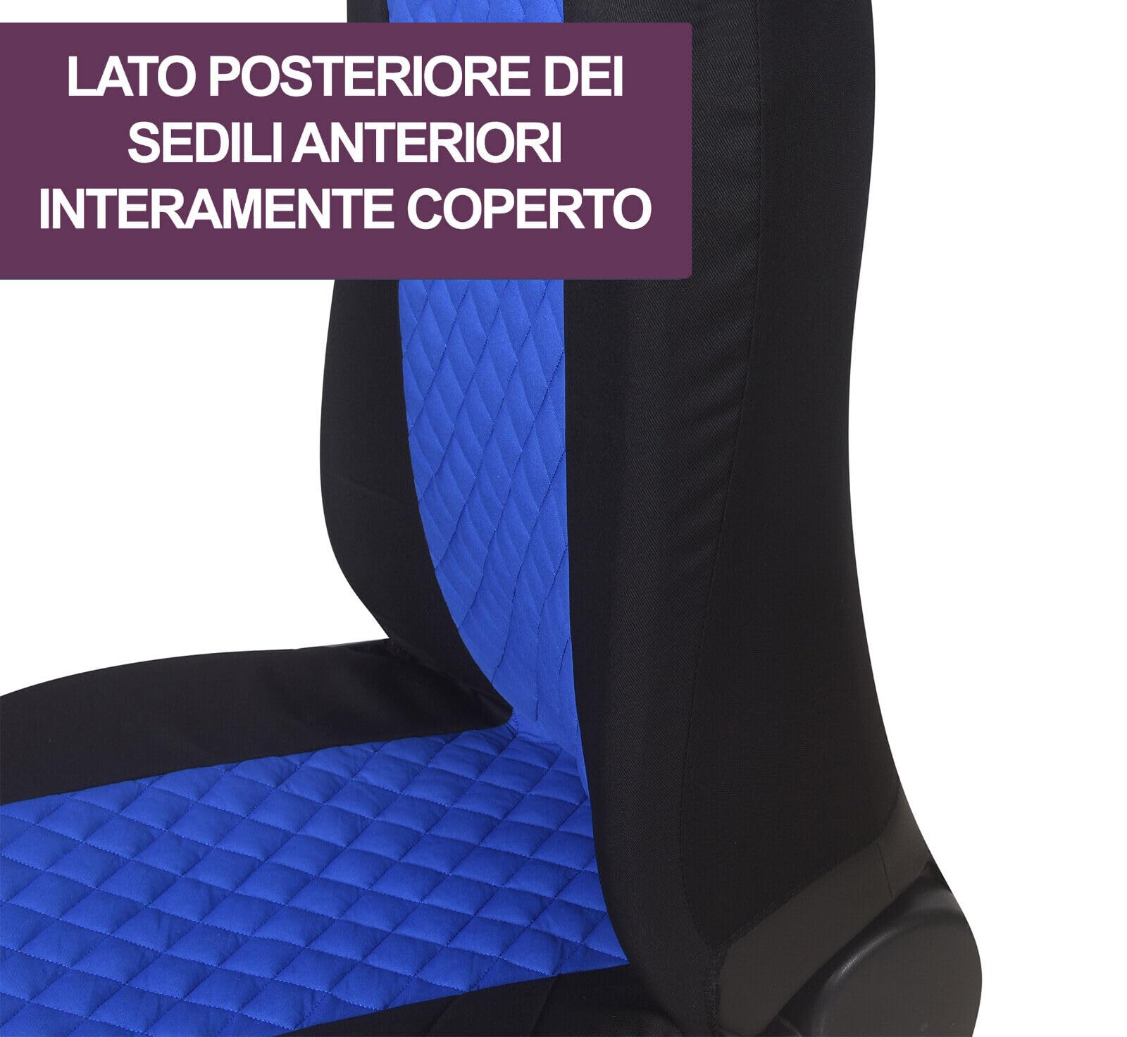 Rebeca Shop® Coprisedili Per Auto Universali, Set Completo Anteriori E Posteriori con Zip e copri poggiatesta A23 (Grigio/Nero)