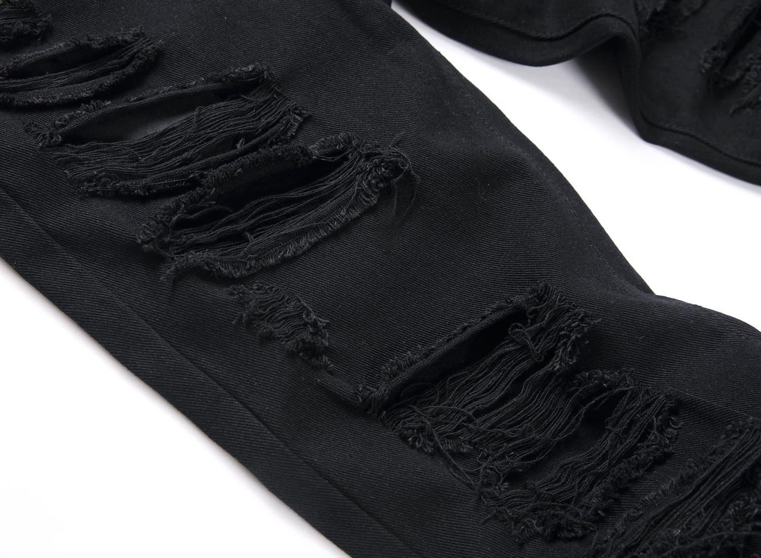 Boy's Ripped Jeans Stacked Destroyed Distressed Skinny Fit Fashion Comfy Denim Jeans Pants - Image 5