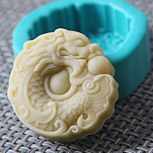 Miniatura 3 de Moldes de jabón de silicona de dragón para hacer jabón, moldes de silicona para jabones, manualidades, manualidades, velas de jabón, molde de resina