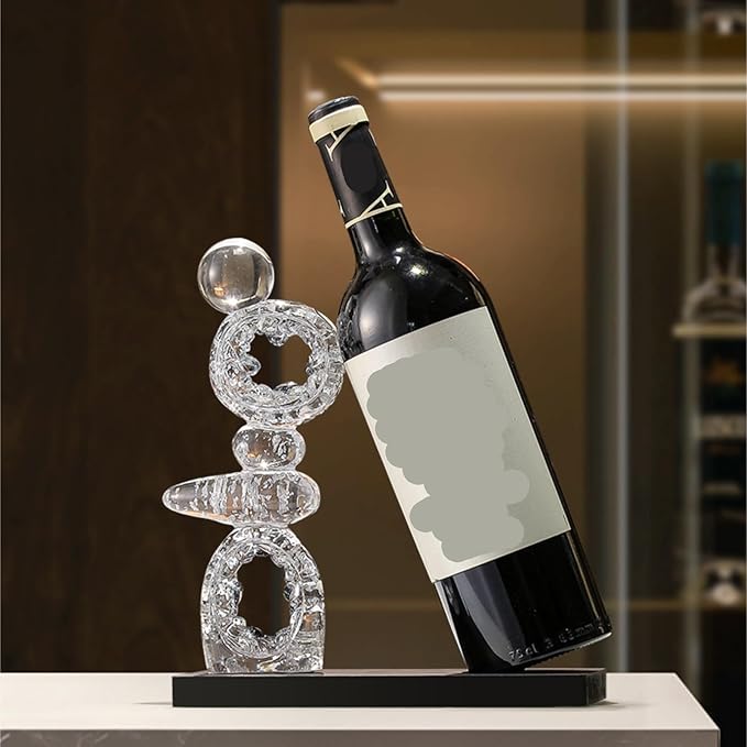Soporte para Botellas NMGMJQ Plateado Resina y Madera miniatura 5