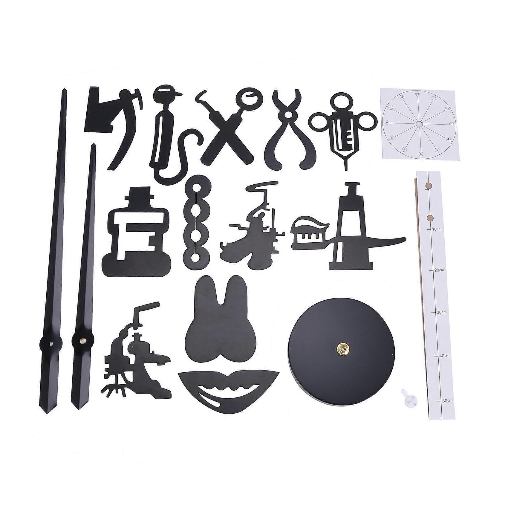 JOYHAPPST Dentist DIY Giant Wall Clock Dental Doctor Oversized Wall Clock Big Needle Mirror Dentist Office De