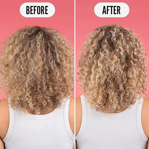 Miniatura 5 de Noughty Jalea, 97% natural Hey Curl Scrunching Jalea, fórmula hidratante para control del encrespamiento para cabello rizado y ondulado con algas
