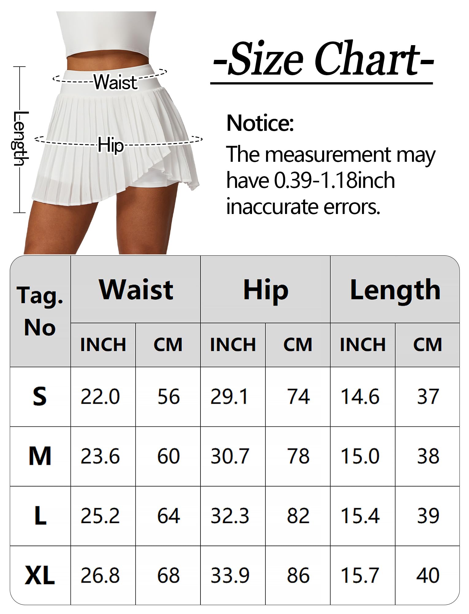 SEAUR Gonna da tennis da donna con pantaloni piegati, gonna sportiva, da golf, da tennis, da corsa, con 1 tasca, per allenamento, running, minigonna – S-XL