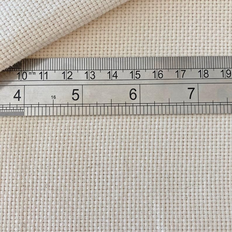 Image of Tufting Cloth - 100% Cotton Monks Cloth for Punch Needle & Rug Hooking | Needlework Fabric for Tufting Gun, Embroidery, Carpet Making & Crafts - Width 1.3 Meter (10 Meter)