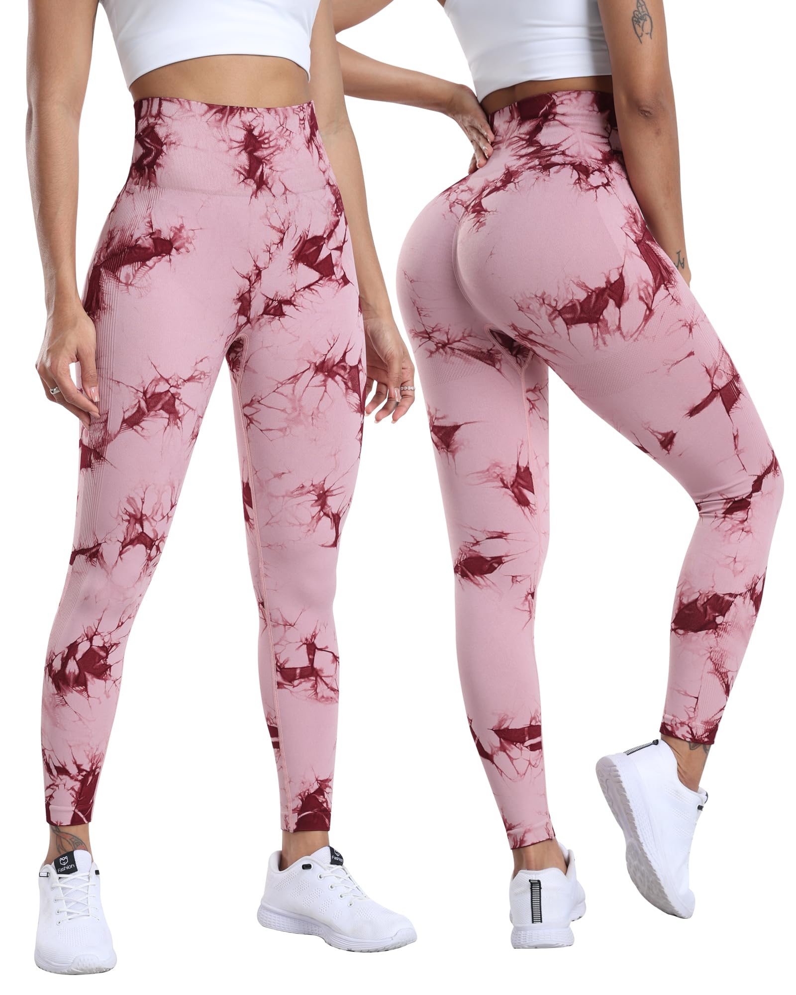 SALSPOR Workout Leggings for Women, Butt Lifting Gym Scrunch Butt Seamless Leggings