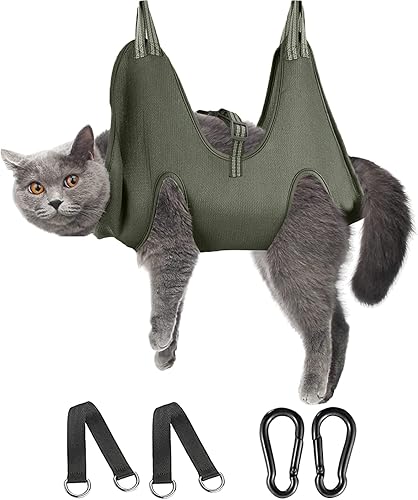 FEEGO Hamaca de aseo para mascotas para perros y gatos pequeños, hamaca de aseo de perros, eslinga de aseo de mascotas, arnés de aseo para perros,