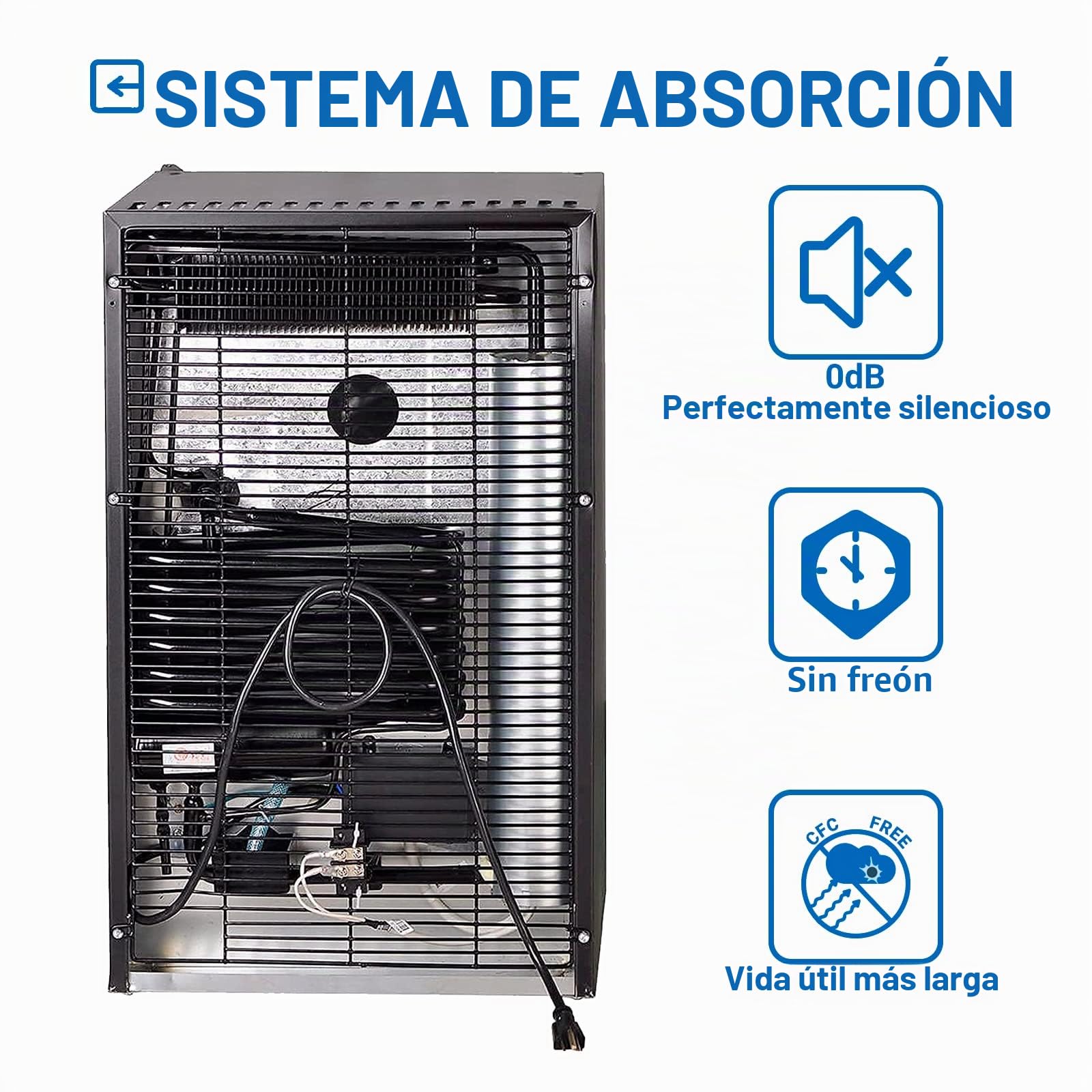 SMETA Nevera para Furgoneta Camper, 50L, Silenciosa 0dB con Cerradura, Nevera 12V 220V, Frigorifico 12V, Portatil, Nevera Pequeña para Caravana Coche Viaje Camping Habitación Hotel Oficina, Negro