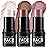 FOCALLURE 3 Pcs Cream Contour Sticks,Shades with Highlighter & Bronzer & Blush,Non-greasy Long-wear Face Contouring Pen,Easy to Sculpt the Face and Create a Lightweight Finishing Makeup,UNIVERSAl
