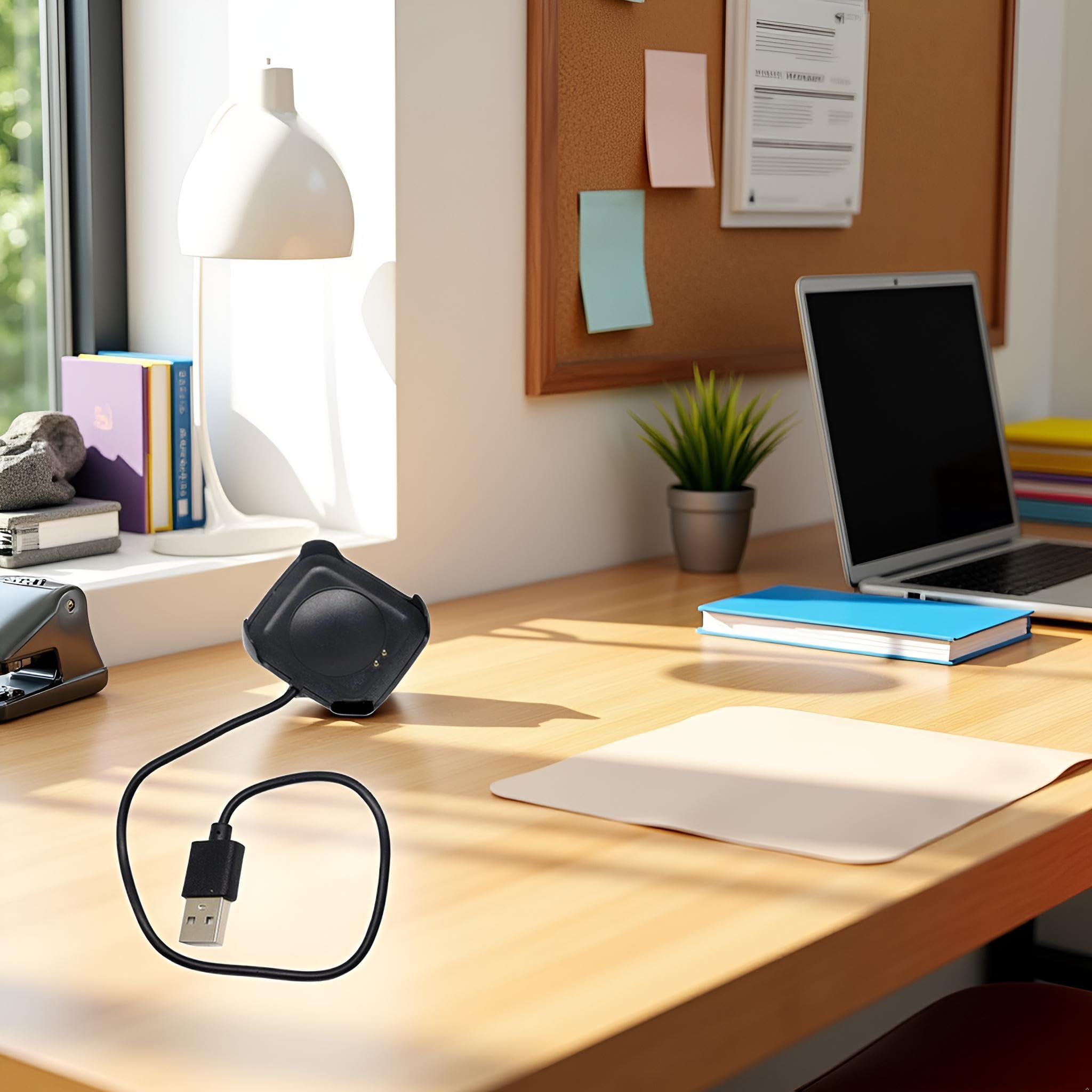 Cavo di ricarica nero per smartwatch HW22 Orologio intelligente Caricatore magnetico Supporto dock Stand USB Ricaricabile Cavo di Ricarica Adattatore Smartwatch Smartwatch Cavi e caricabatterie (30 cm