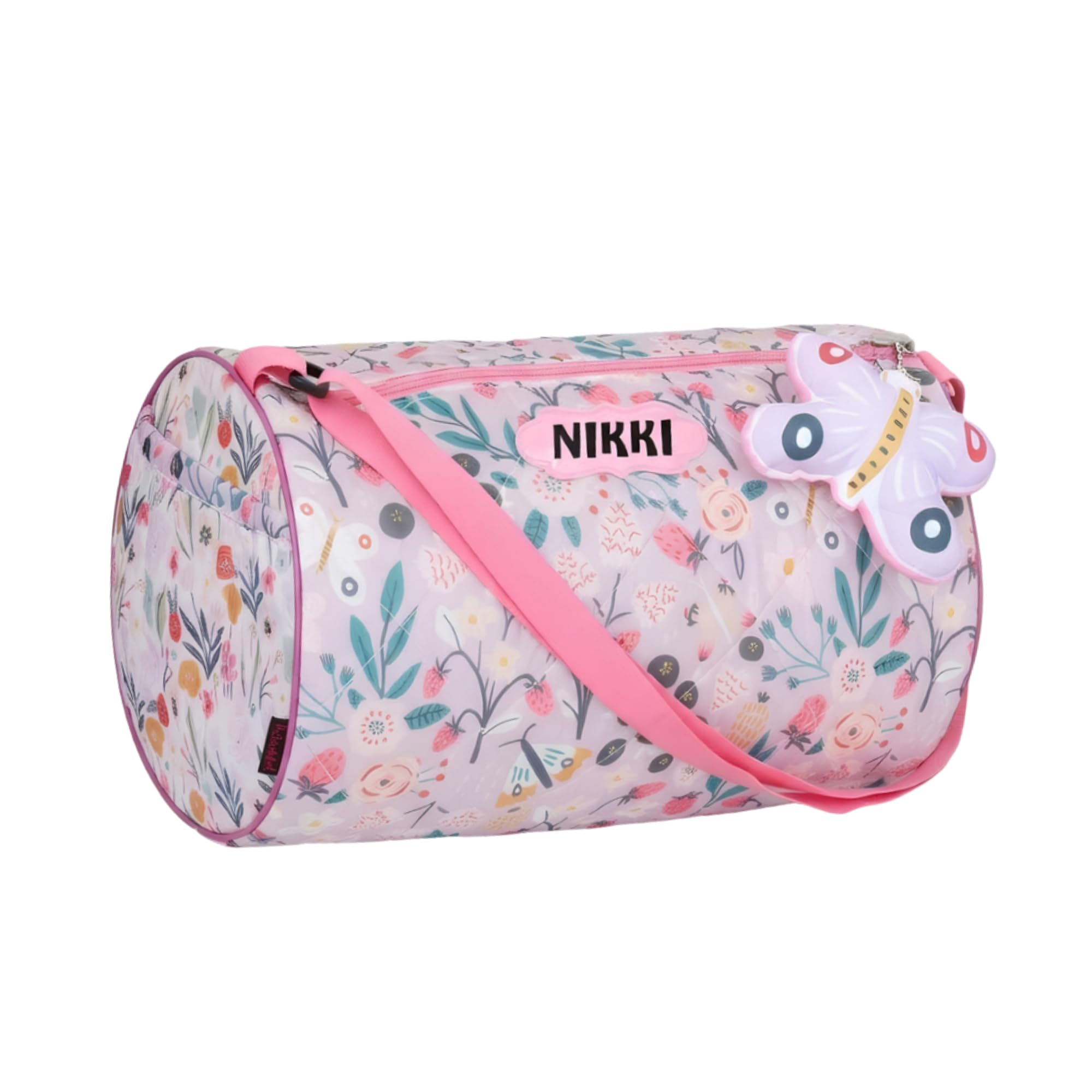 ROSADA Personalized Kids Duffle Bag | Water-Resistant Travel, Sports & | Overnight Bag | Adjustable Shoulder Strap | DIY Name Kit | Premium Gift Box Lavender one Size-image-4