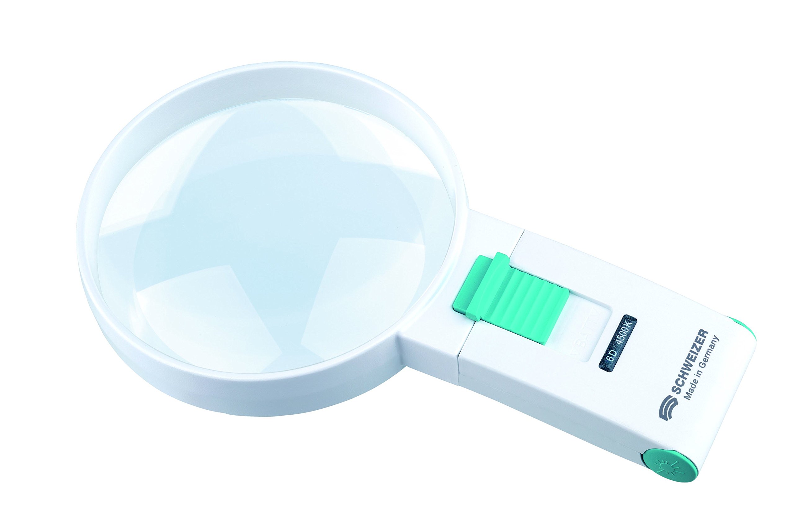 Schweizer Optik Leuchtlupe Mobil Leuchtlupe 1,5x, Ø100 mm, warmweiß 2700 K