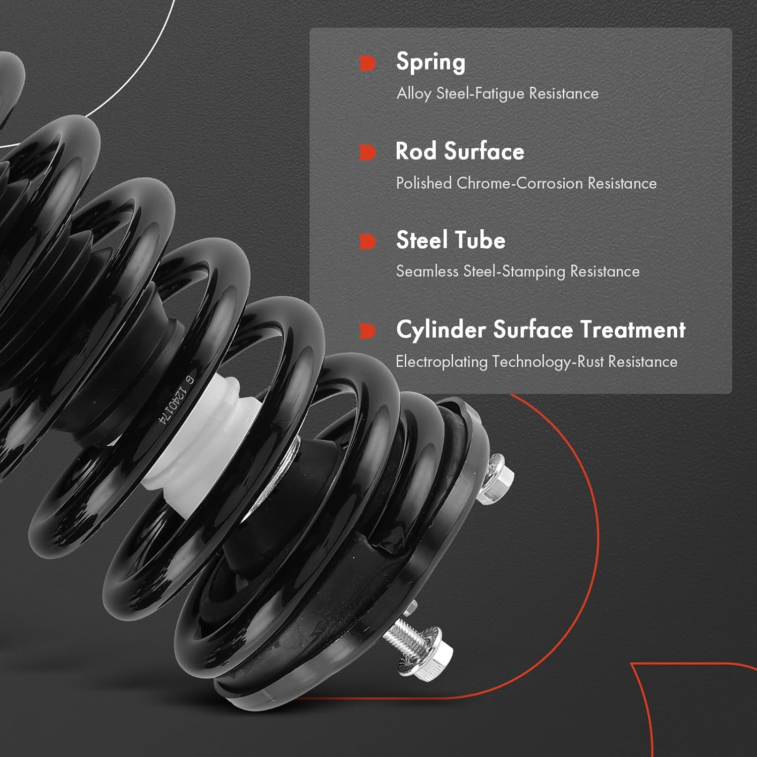 A-Premium Front Complete Strut & Coil Spring Assembly Compatible with Kia Amanti 2004 2005 2006, 2-PC Set