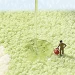 Ankah Bath Mat Cute Shower Rug, Luxury Shaggy High Absorbent and Anti Slip, Machine Washable Fit for Bathtub, Shower and Bath Room, 17.71"x 25.59", Little Frog
