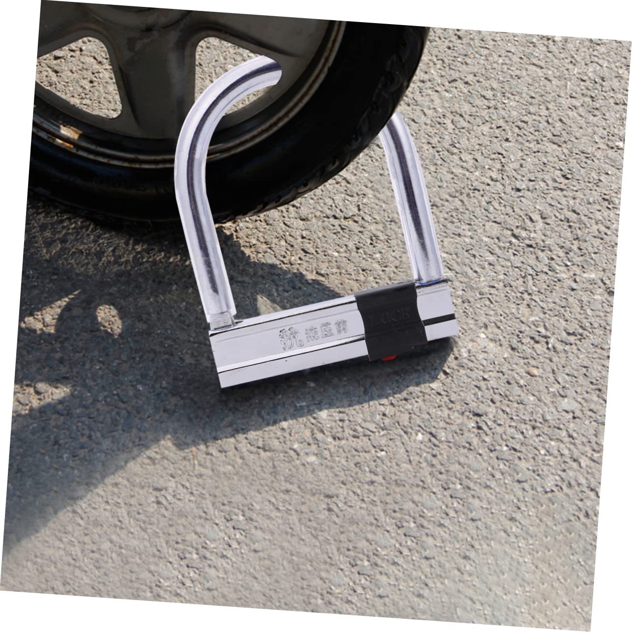 YARNOW 1pezzi Lucchetto Catena Antifurto Robusto Per Biciclette Moto Scooter Lucchetto u Grilletto Per Sicurezza All Aperto Accessori Mountain Bike