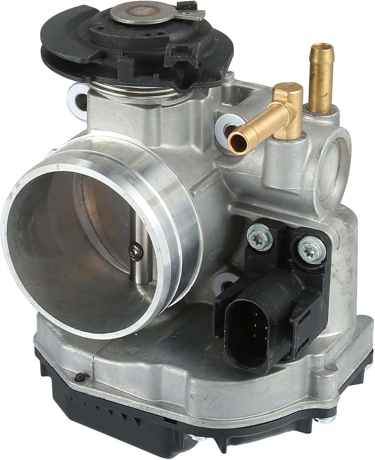 Throttle Body Assembly for Volkswagen Beetle 2.0L L4 - Gas 2000-2001 Consistent No.06A133064H | Throttle Body Actuator Silver Tone 1 Pcs