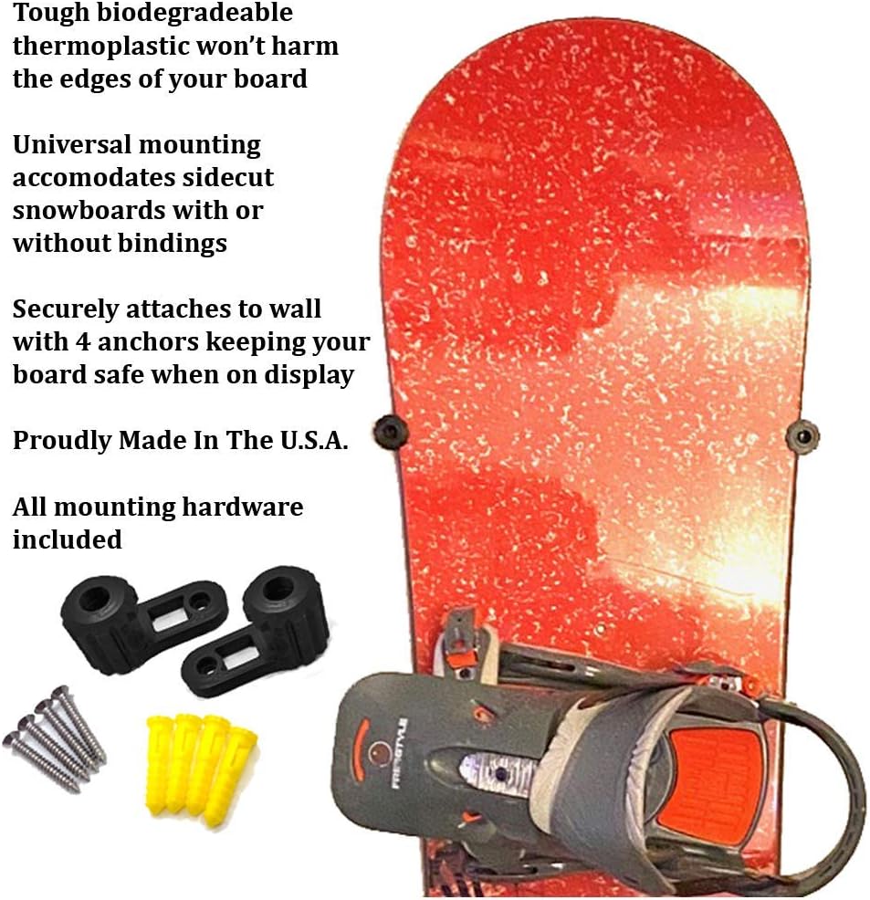 Boneyard Snowboard Vertical Wall Mount and Display. Floating Design Utilizes Gravity for Safe and Secure Storage. Great for Organizing Multiple Boards. by CR83D : Sports & Outdoors