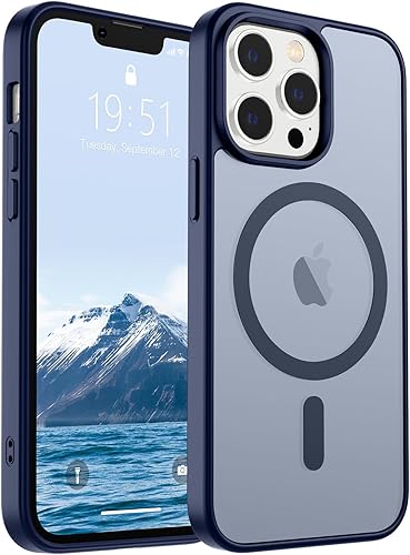 Miniatura 204 de SUPFINE - Funda magnética para iPhone 14 Pro Max (compatible con MagSafe), (protección contra caídas de grado militar de 10 pies), delgada, Negro